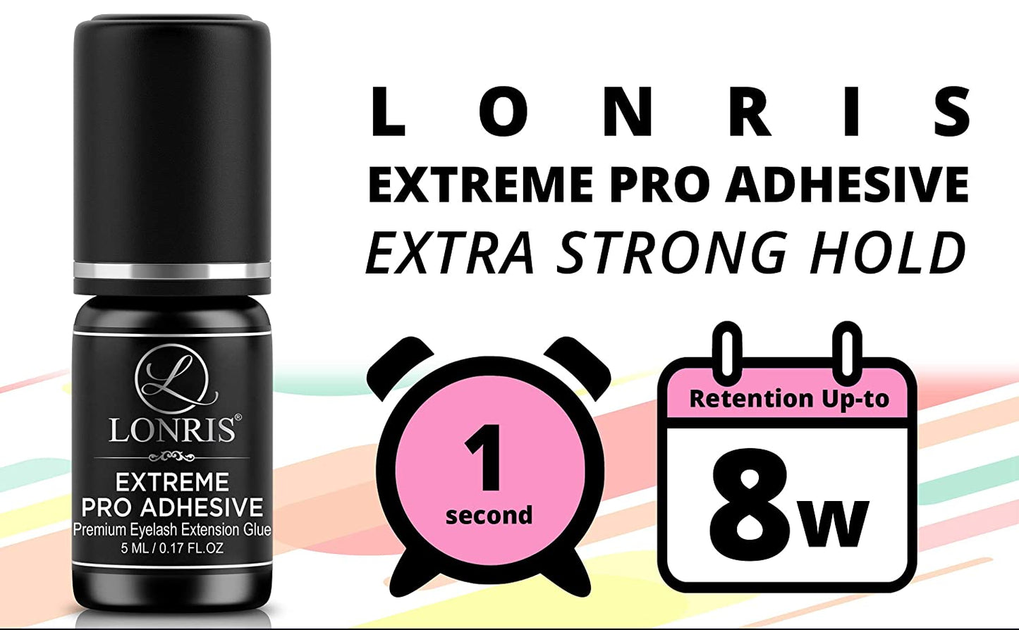 Extreme Pro Adhesive Premium Eyelash Extension Glue - LONRIS