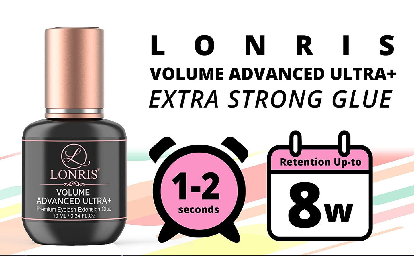 Volume Advanced Ultra+ Premium Eyelash Extension Glue - LONRIS