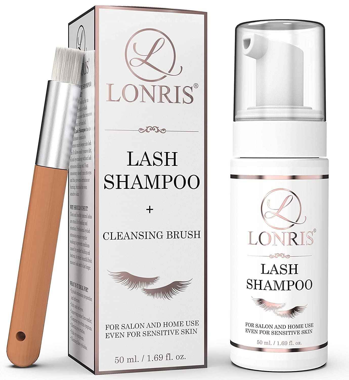 2 in 1 Eyelash Extension Shampoo & Mascara Remover - LONRIS